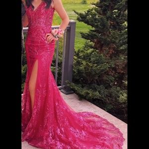Pink prom dress